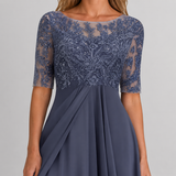 Isabelle | Lace Chiffon Maxi Dress Women Elegant Summer A-Line
