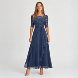 Isabelle | Lace Chiffon Maxi Dress Women Elegant Summer A-Line