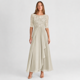 Isabelle | Lace Chiffon Maxi Dress Women Elegant Summer A-Line