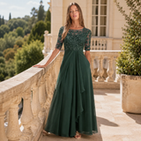 Isabelle | Lace Chiffon Maxi Dress Women Elegant Summer A-Line