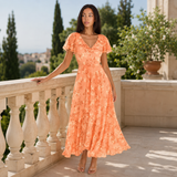 Amelie | Floral V-Neck Elegant Maxi Dress Women Summer