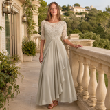 Isabelle | Lace Chiffon Maxi Dress Women Elegant Summer A-Line