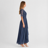Isabelle | Lace Chiffon Maxi Dress Women Elegant Summer A-Line