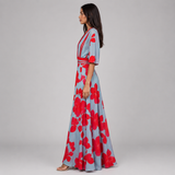 Sophie | Floral V-Neck Elegant Maxi Dress Women Spring