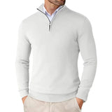 Quarter Zip Knit Sweater Men