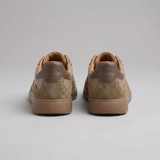 Round Toe Low-Top Sneakers with Contrast Stripes