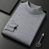 Turtle Neck Knit Pullover with Ribbed Collar