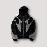 Men's Color Block Zip-Up Hoodie