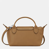 Women's Crossbody Bag with Top Handle and Flap Detail