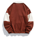 Long Sleeve Polo Sweatshirt Men