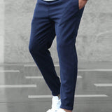 Drawstring Jogger Pants with Tapered Leg