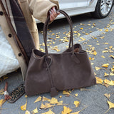 Slouchy Top Handle Tote Bag with Bag Charm