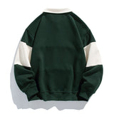Long Sleeve Polo Sweatshirt Men
