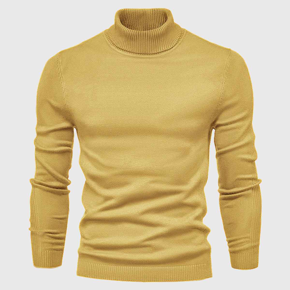 Men's Turtleneck Slim-Fit Long Sleeve Sweater