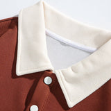 Long Sleeve Polo Sweatshirt Men