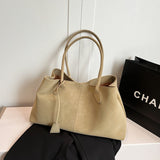 Slouchy Top Handle Tote Bag with Bag Charm