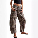 Women's Wide Leg Jeans with High Waist Barrel Leg Design and Cropped Length