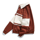 Long Sleeve Polo Sweatshirt Men