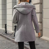 Tailored Double-Breasted Coat with Notched Lapel