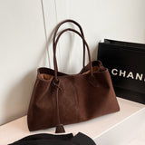 Slouchy Top Handle Tote Bag with Bag Charm