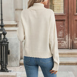 Fair Isle Cable Knit Turtleneck Sweater