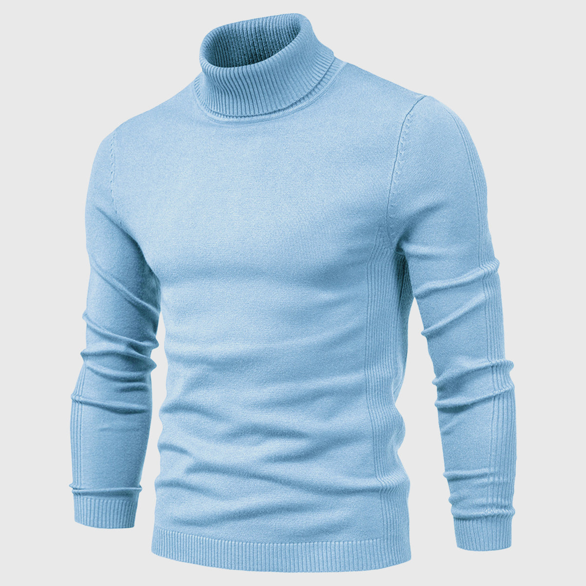 Men's Turtleneck Slim-Fit Long Sleeve Sweater