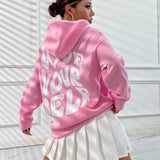Oversized Pullover Hoodie with Drawstring Hood