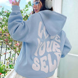 Oversized Pullover Hoodie with Drawstring Hood