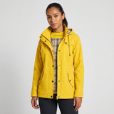 Hooded Windbreaker Jacket with Drawstring and Snap Button