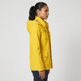 Hooded Windbreaker Jacket with Drawstring and Snap Button