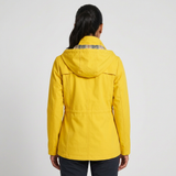 Hooded Windbreaker Jacket with Drawstring and Snap Button