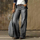 Women's Wide Leg Jeans with High Waist and Relaxed Fit