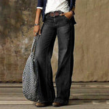 Women's Wide Leg Jeans with High Waist and Relaxed Fit