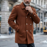 Double-Breasted Peacoat with Side Pockets