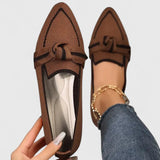 Veloura | Elegant Knit Loafers Women Pointed Slip-On Flats