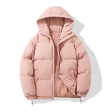 Oversized Cropped Puffer Jacket with Zip Front