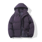 Oversized Cropped Puffer Jacket with Zip Front