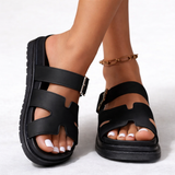 Platform Walking Sandals Women Buckle Strap Summer Comfort
