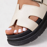 Platform Walking Sandals Women Buckle Strap Summer Comfort