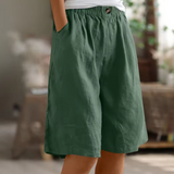 Claire | Linen Bermuda Shorts Women Summer Relaxed Casual
