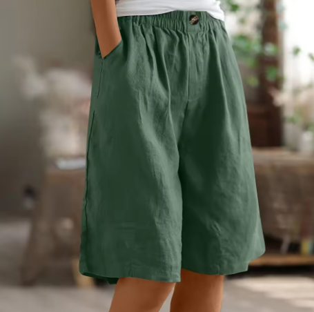 Claire | Linen Bermuda Shorts Women Summer Relaxed Casual