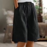 Claire | Linen Bermuda Shorts Women Summer Relaxed Casual
