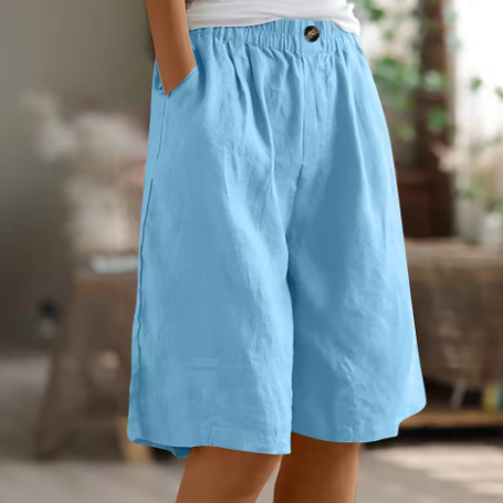 Claire | Linen Bermuda Shorts Women Summer Relaxed Casual