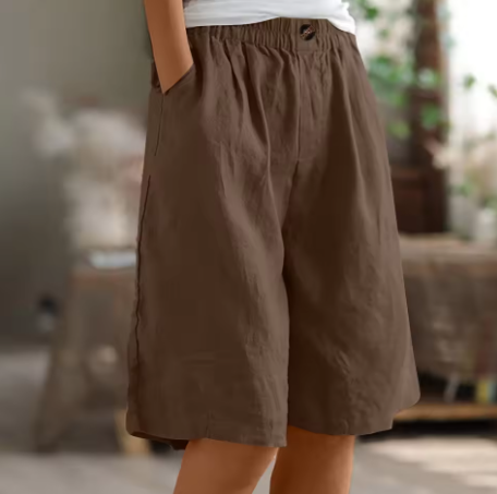 Claire | Linen Bermuda Shorts Women Summer Relaxed Casual