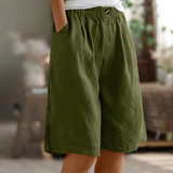 Claire | Linen Bermuda Shorts Women Summer Relaxed Casual