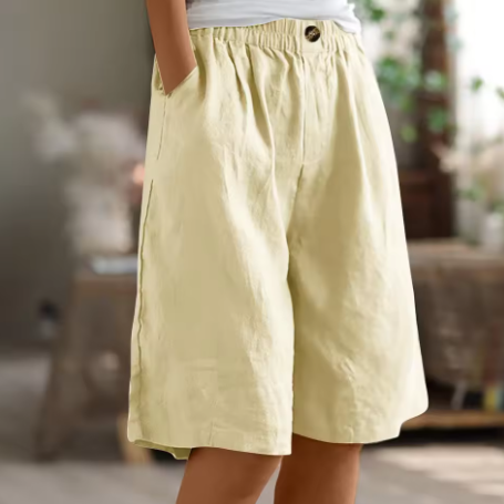 Claire | Linen Bermuda Shorts Women Summer Relaxed Casual