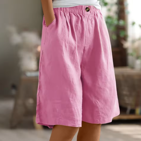 Claire | Linen Bermuda Shorts Women Summer Relaxed Casual