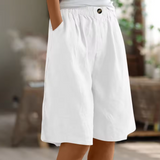 Claire | Linen Bermuda Shorts Women Summer Relaxed Casual