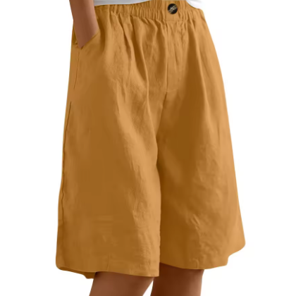 Claire | Linen Bermuda Shorts Women Summer Relaxed Casual