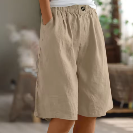 Claire | Linen Bermuda Shorts Women Summer Relaxed Casual